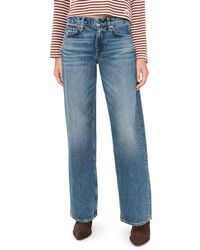 Rag & Bone - Saige Low Rise Full Relaxed Straight Jeans - Lyst