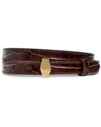 Veronica Beard - Croc Embossed Dash Belt - Lyst