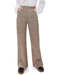 Acne Studios - Check Fluid Twill Trousers - Lyst