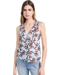 Madewell - Cutaway Vest Top In Floral - Lyst