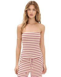 Bailey Rose - Striped Strapless Top - Lyst