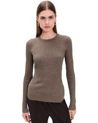 Helmut Lang - Open Back Ribbed Top - Lyst