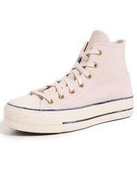Converse - Chuck Taylor All Star Lift Platform Suede Sneakers - Lyst