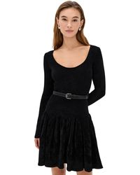 Self-Portrait - Chenille Knit Mini Dress - Lyst
