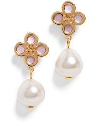 Tory Burch - Pearl Drop Earrings - Lyst