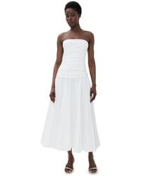Jonathan Simkhai - Arie Strapless Bustier Midi Dress - Lyst