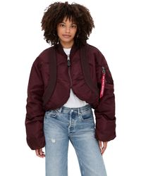 Alpha Industries - Ma-1 Knit Rib Flight Jacket - Lyst