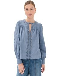 Ulla Johnson - Kady Long Sleeve Blouse - Lyst