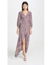 Yigal Azrouël Falling Leaf V Neck Dress - Multicolour