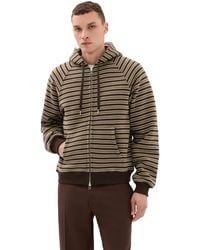 Stockholm Surfboard Club - Ace Striped Zip Hoodie - Lyst
