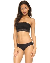 Free People Lace Bandeau Bra - Black