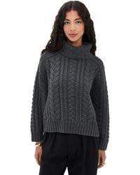 Denimist - Cable Turtleneck Sweater - Lyst
