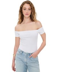 L'Agence - Adana Off Shoulder Thong Bodysuit - Lyst