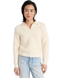 English Factory - Textured V Neck Sweater - Lyst