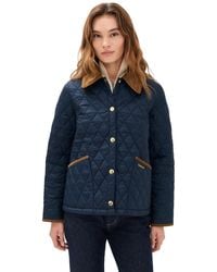 Barbour - Icons Cropped Liddesdale Quilted Barn Jacket - Lyst