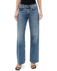 Rag & Bone - Saige Low Rise Full Relaxed Straight Jeans - Lyst