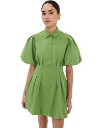 Jonathan Simkhai - Cleo Balloon Pintuck Mini Dress - Lyst