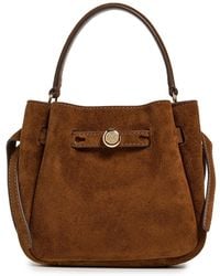 Tory Burch - Romy Suede Mini Bucket Bag - Lyst