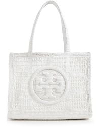 Tory Burch - Ella Hand Crocheted Small Tote - Lyst