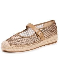 Sam Edelman - Mackie Mesh Mary Jane Flat Brushed Gold 10.5 M - Lyst