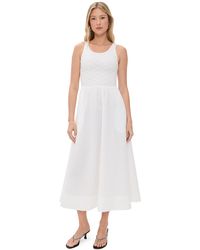 Bardot - Bryony Lace Poplin Midi Dress - Lyst