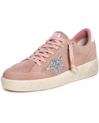 Golden Goose - Ballstar 2 Suede Upper And Spur Glitter Star Leather Sneakers - Lyst