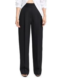 Alexander Wang - High Waisted Pleated Trousers - Lyst