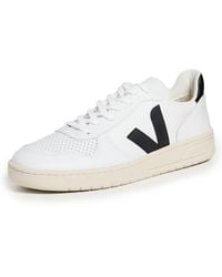 Veja - V-10 Leather Sneakers - Lyst