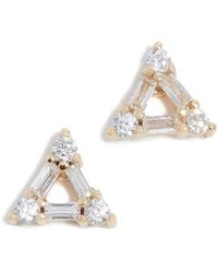 Shashi - Trilogy Stud Earrings - Lyst