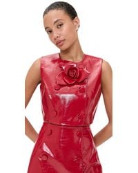 AKNVAS - Edie Vegan Leather Top - Lyst