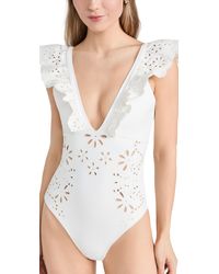 Sea - Iat Embroidery Futter Seeve One Piece - Lyst