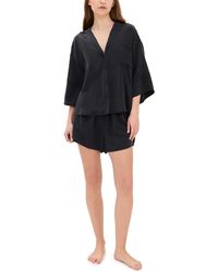 Lunya - Washable Silk Button Up Short Set - Lyst