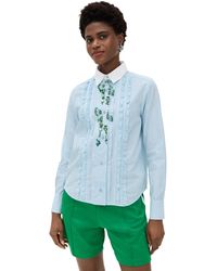 Essentiel Antwerp - Hapricot Fitted Frill Shirt - Lyst