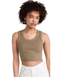 Agolde - Agode Cropped Poppy Tank Baboo - Lyst