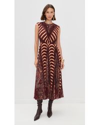 Ulla Johnson Anela Sleeveless Midi Dress in Blue | Lyst