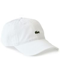 Lacoste - Cotton Twill Front Logo Cap - Lyst