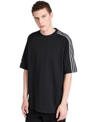 Y-3 - 3 Hort Eeve Tee Back/off White - Lyst