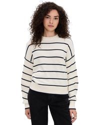 Madewell - Striped Ribbed-Sleeve Sweater - Lyst