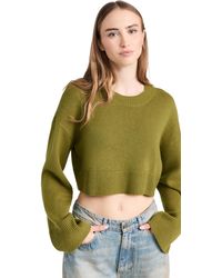 Reformation - Paloma Cropped Cahmere Crew - Lyst
