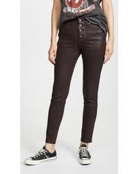 PAIGE Hoxton Slim Jeans With Exposed Buttons - Black