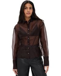 STAUD - Aida Silk Top - Lyst