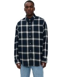 Acne Studios - Setar Flannel Shadow Check Shirt - Lyst