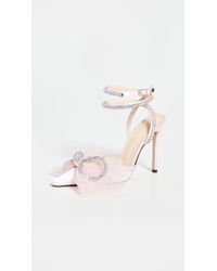 double crystal bow pointed toe pump mach & mach