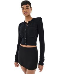 Wardrobe NYC - Wardrobe. Nyc Knit Crop Cardigan - Lyst