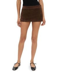 Bailey Rose - Faux Suede Mini Skirt - Lyst