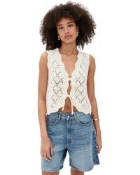 Line & Dot - Aleza Tied Sweater Vest - Lyst