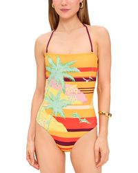 ALÉMAIS - Palm Island Strapless One Piece - Lyst