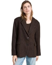 Moon River - Oon River Pinripe Pattern Point Two Patch Pocket Jacket Brown Uti - Lyst