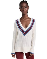 Veronica Beard - Sibey Sweater Ivory Muti - Lyst