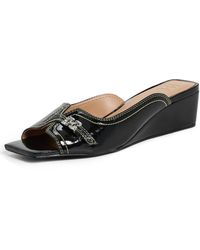 Ganni - Butterfly Wedge Mule Sandals - Lyst